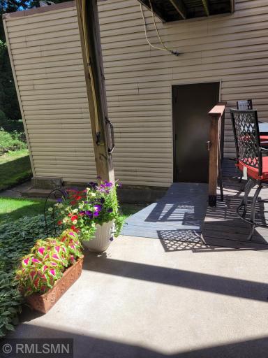 deck with access to garages