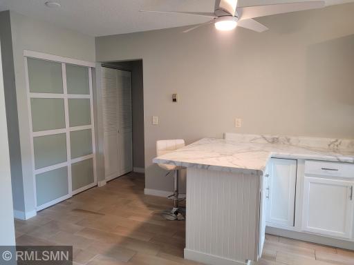 kitchen island area