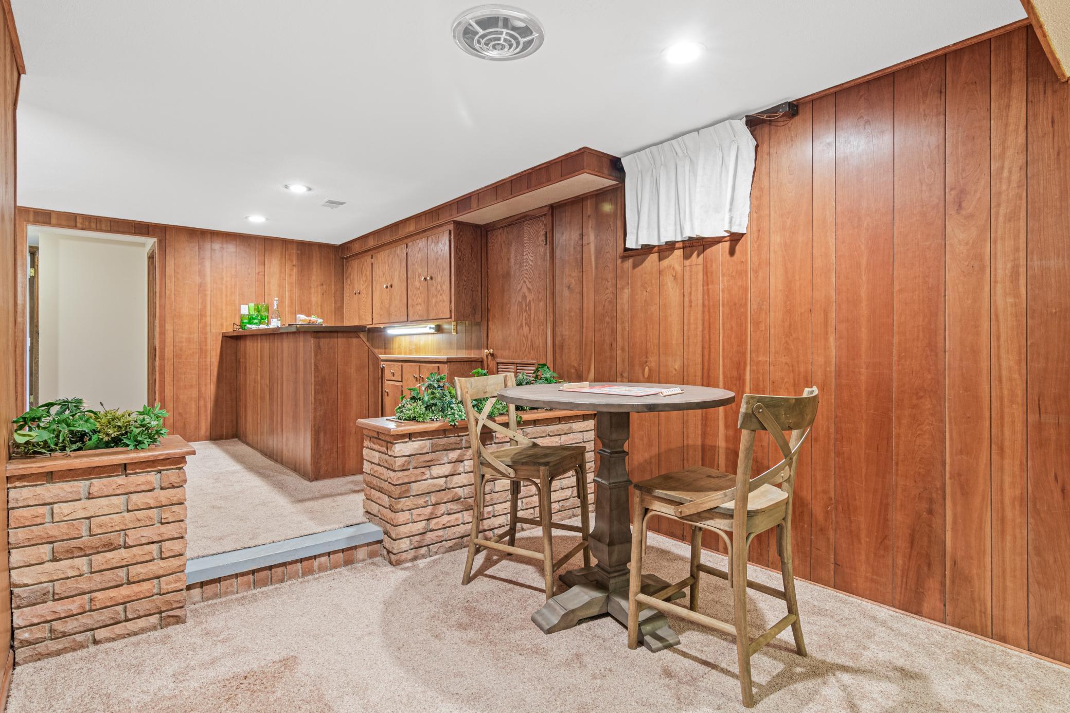 Game Area and Wet Bar