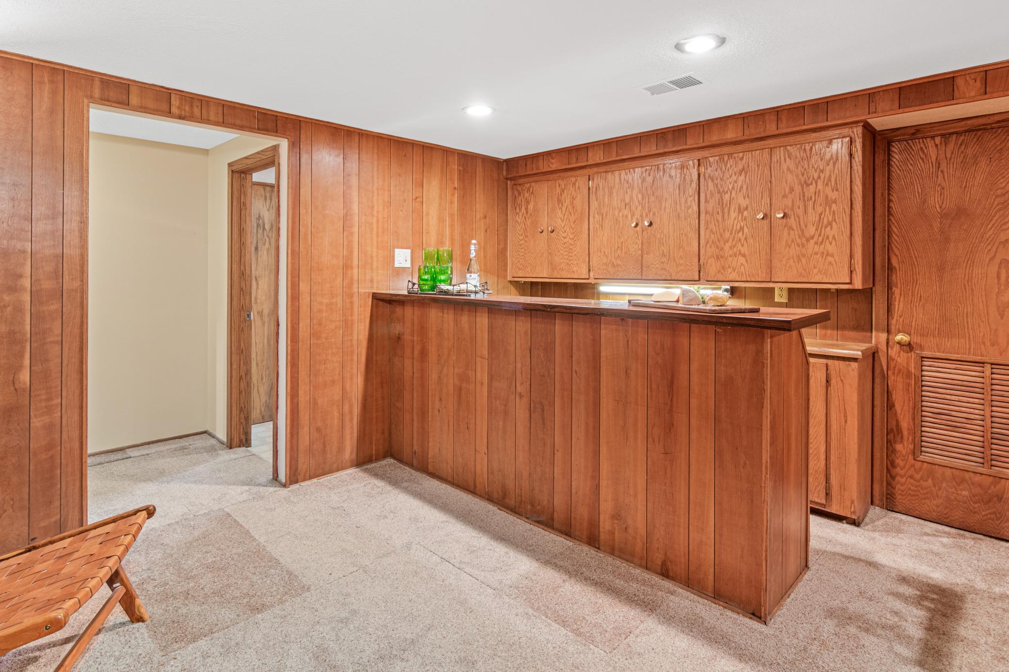 Game Area and Wet Bar