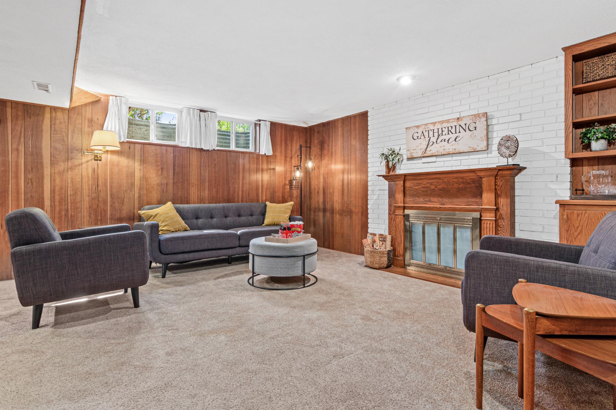 Spacious Lower Level Family Room
