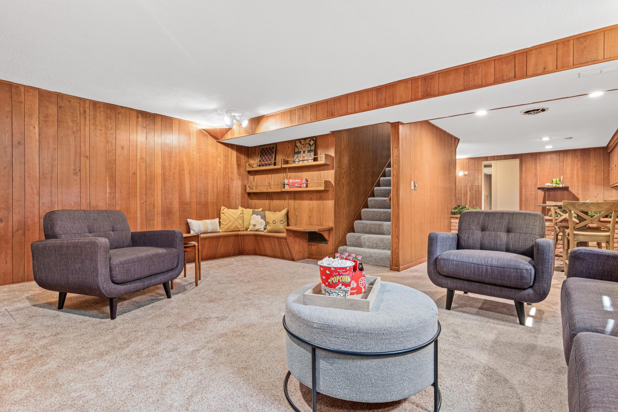 Spacious Lower Level Family Room
