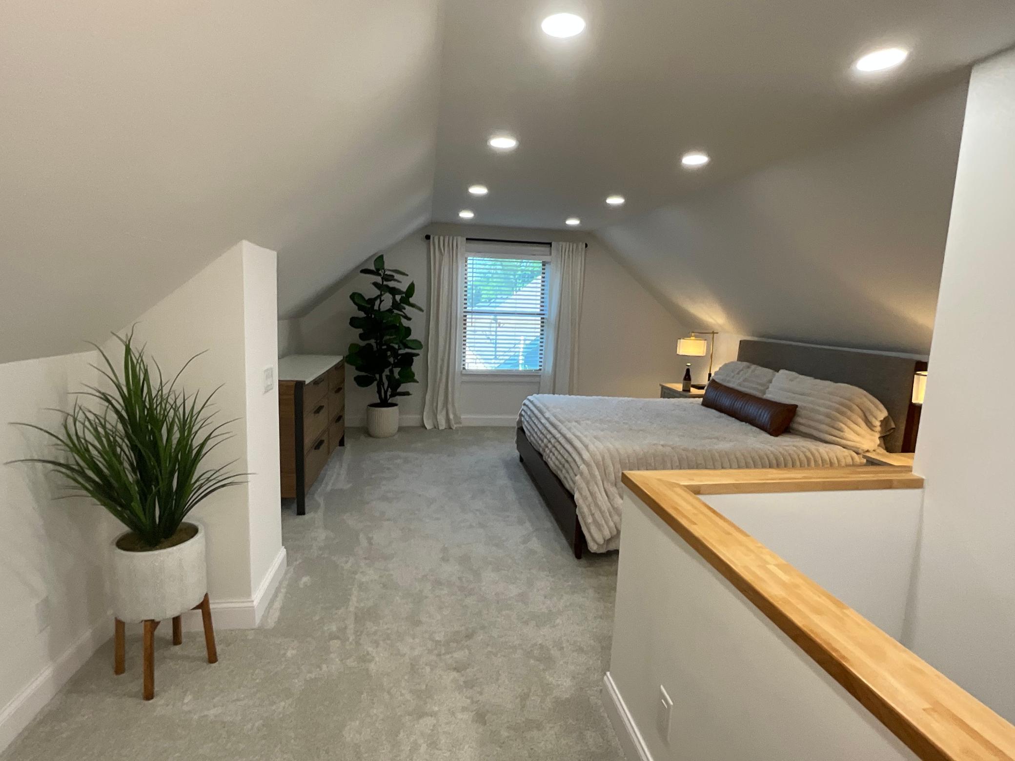 Upstairs bedroom gorgeous, lots of light!