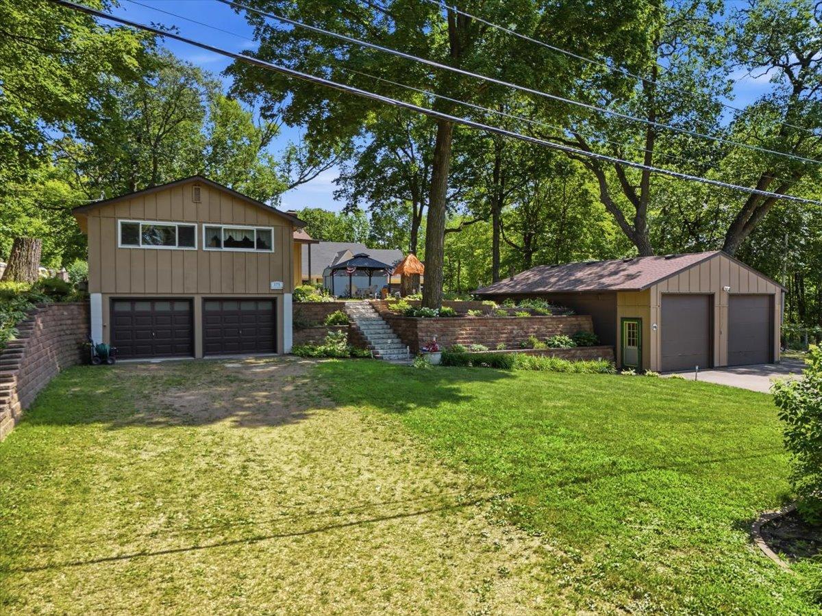 Exterior attached garage