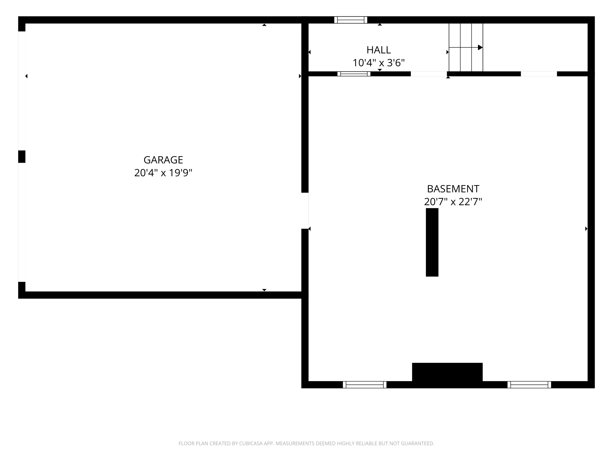 Lower level floorplan