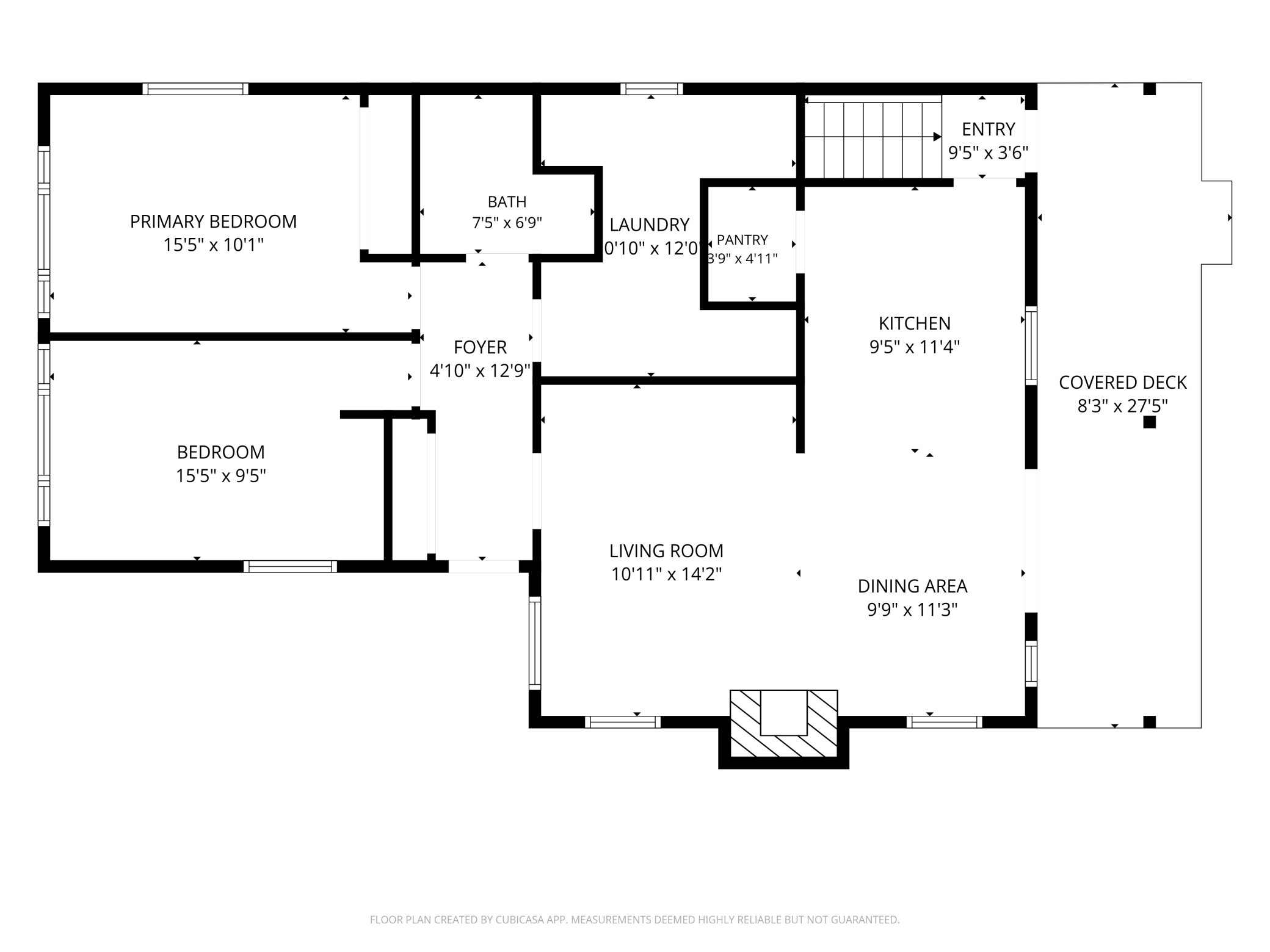 Main level floor plan