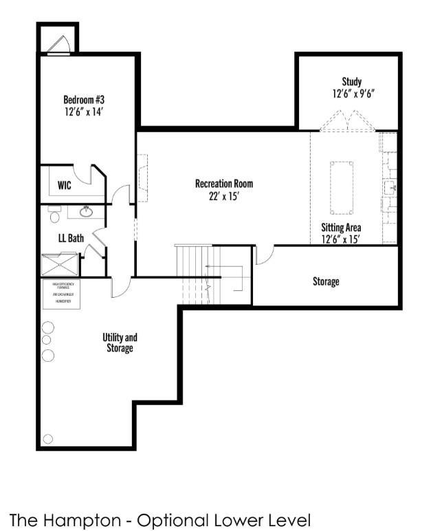 Hampton | Lower Level Layout