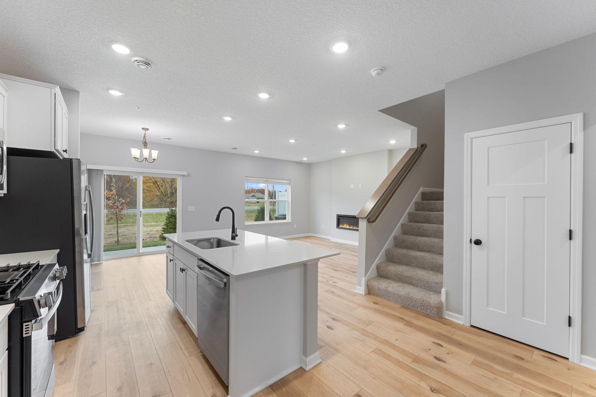 Previous model pictures- cabinets are white