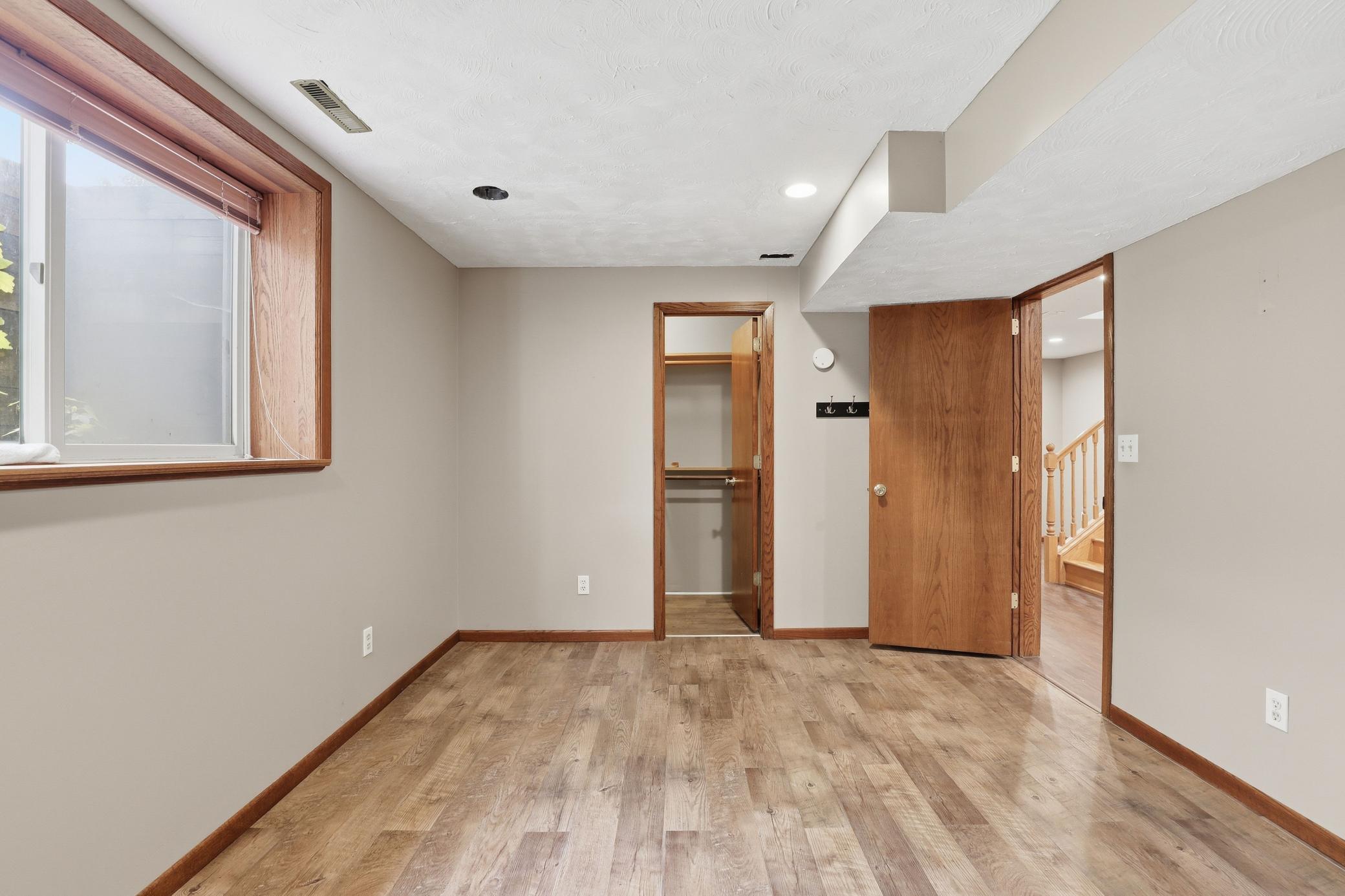 Walk in closet off the bedroom