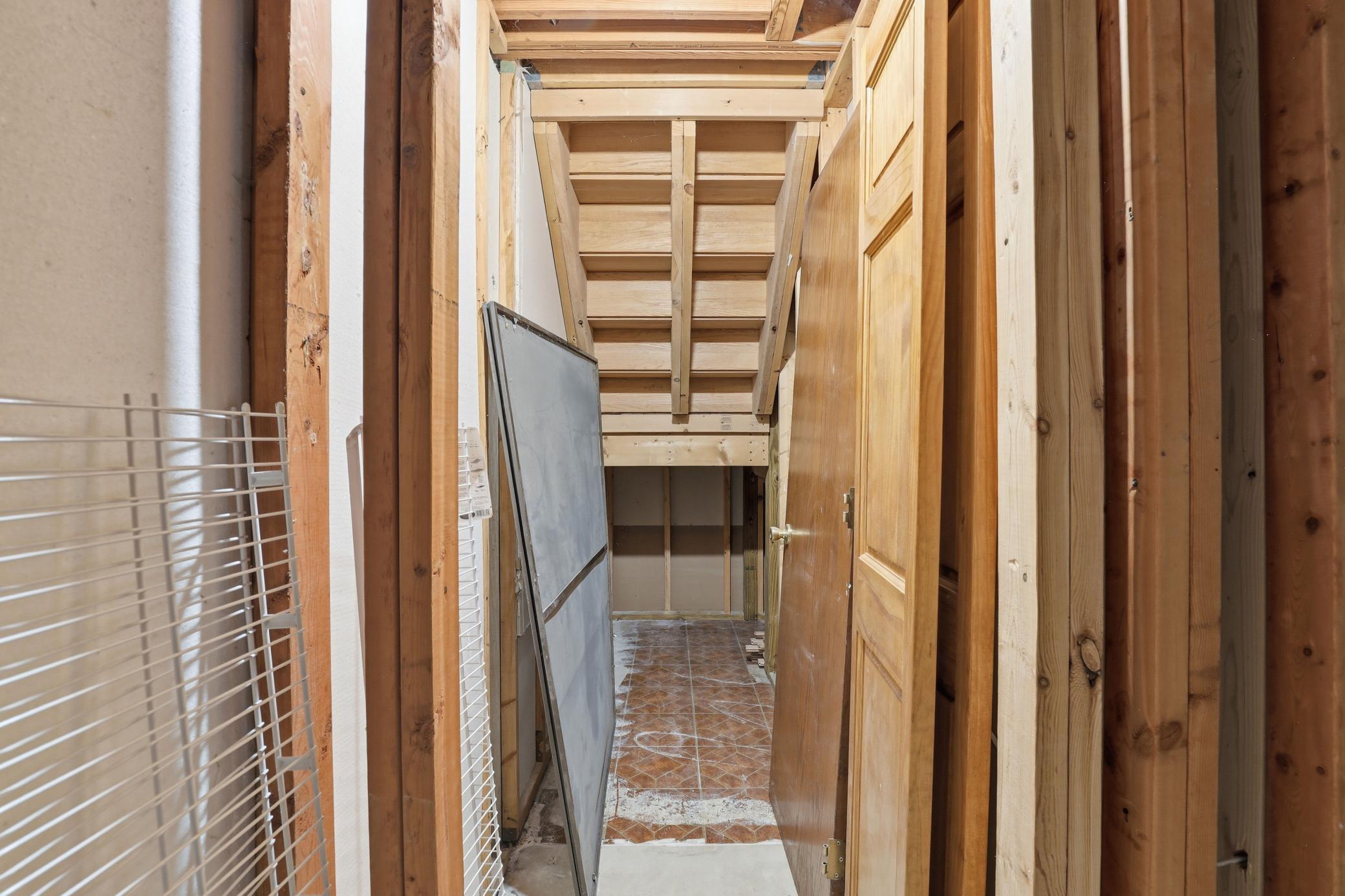 Storage under stairs