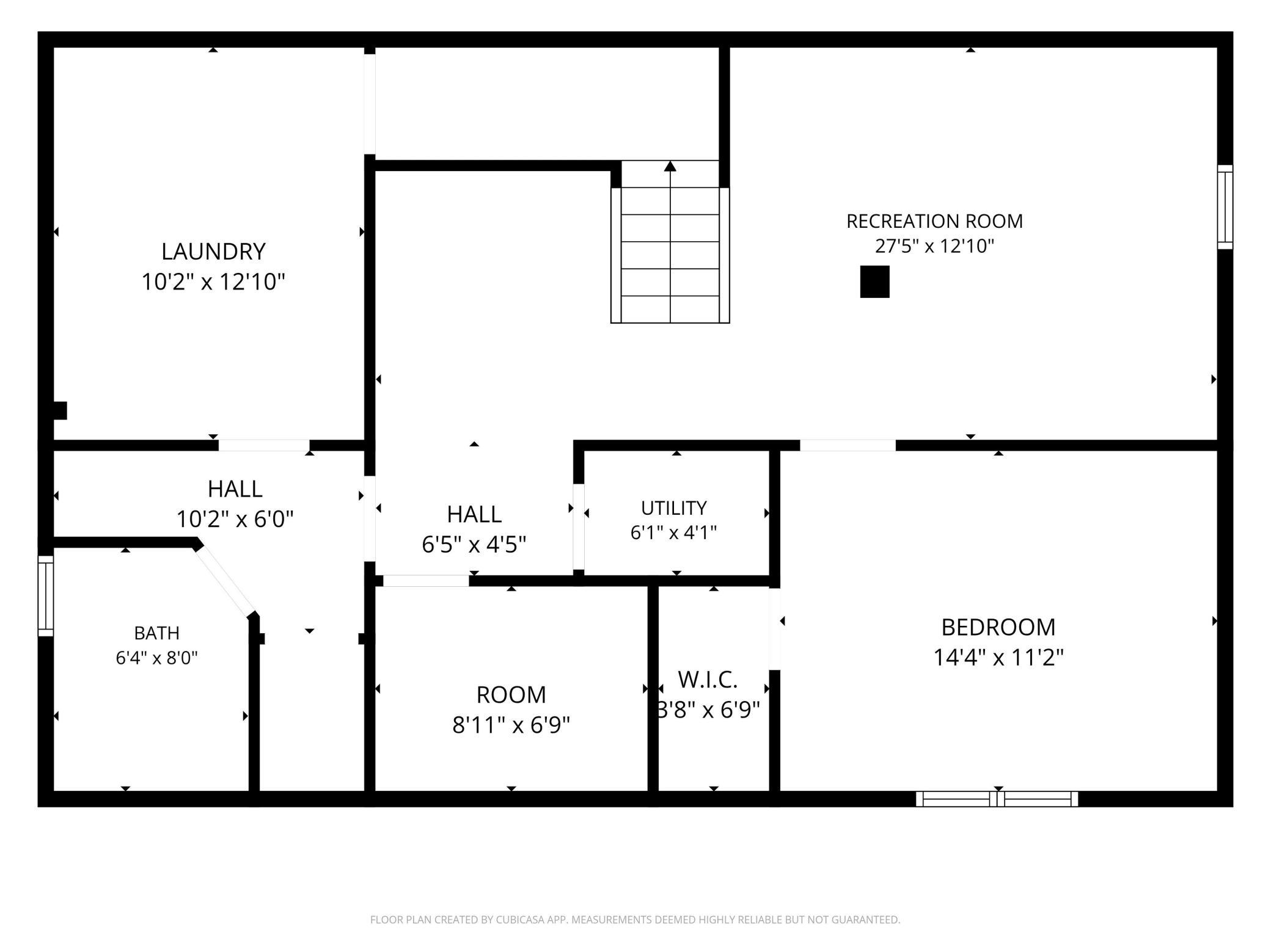 Floor Plan for the lower level