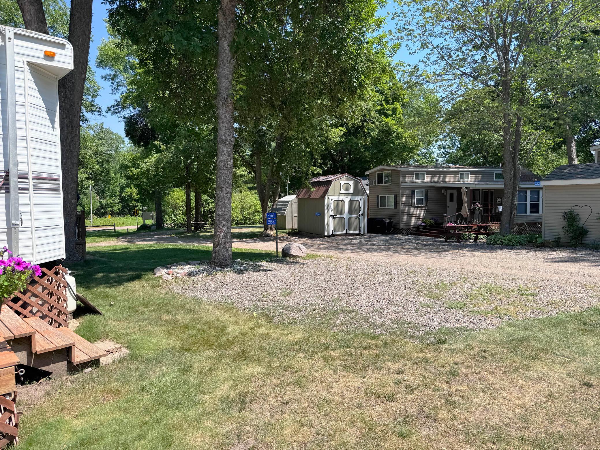 One more shot of the lot featuring the driveway space.