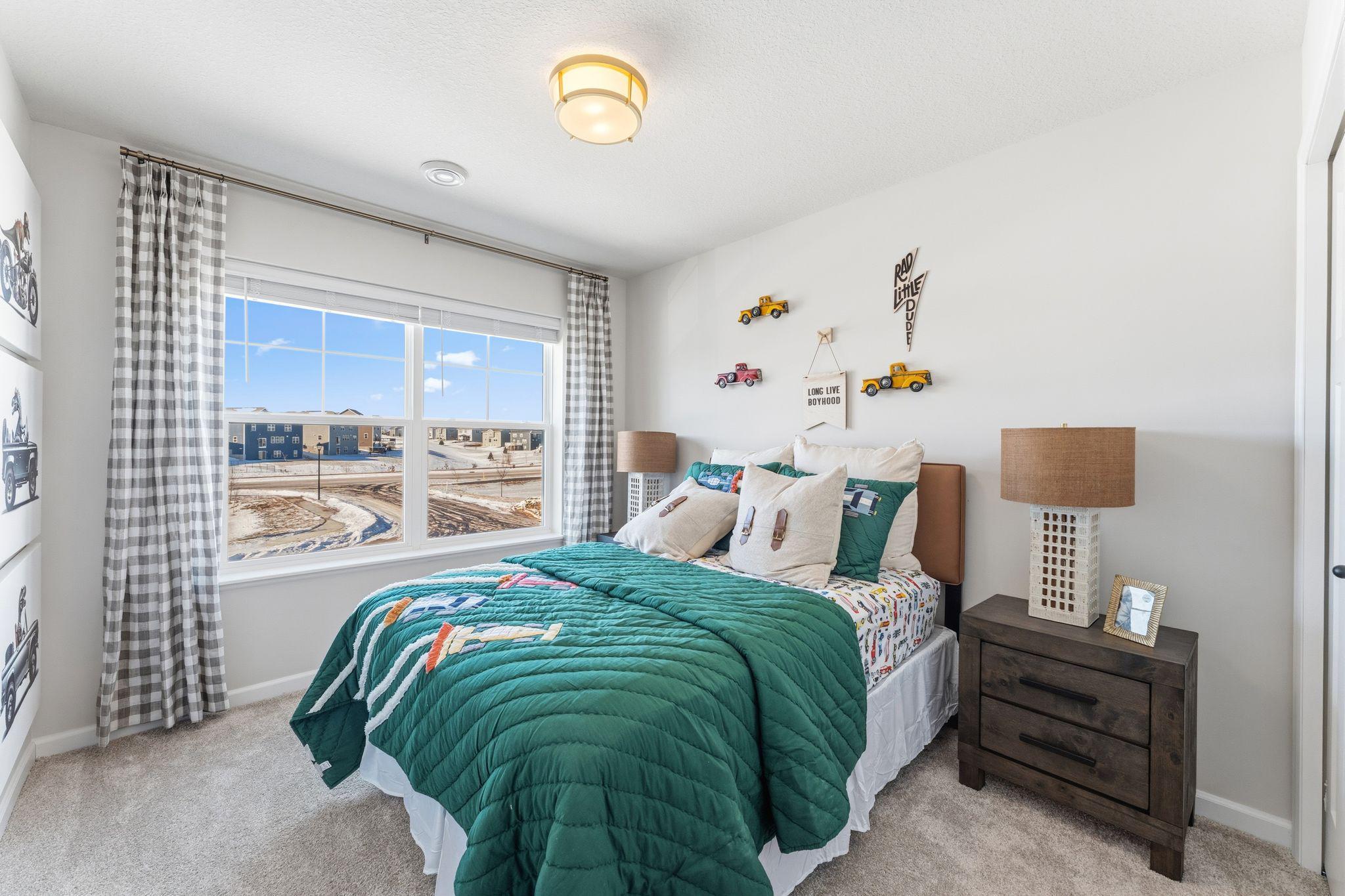 secondary Bedroom from similar home