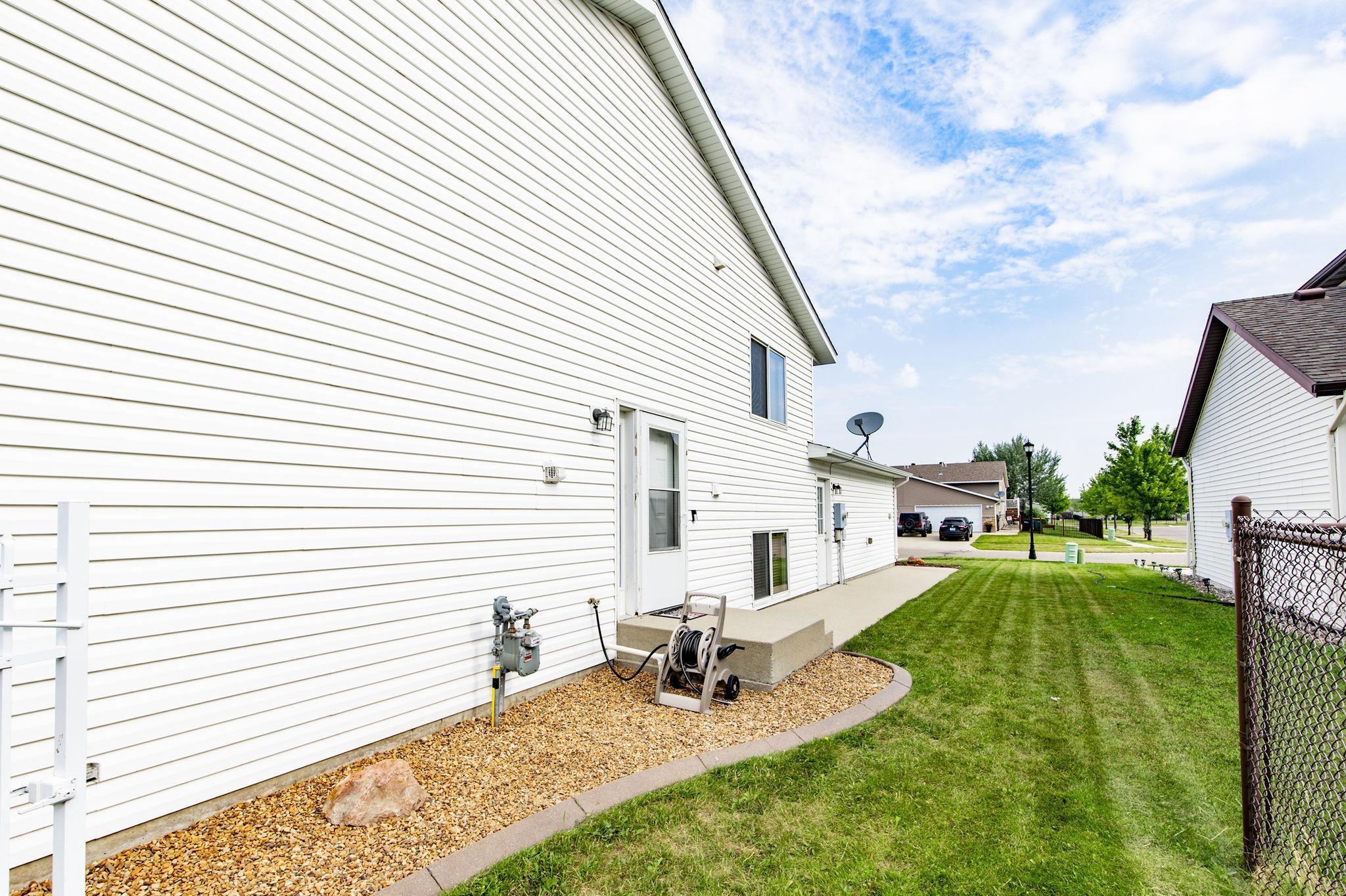 Side Exterior- new rock