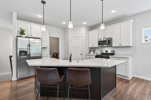 Center Island with Breakfast Bar