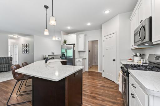 Kitchen Located Near Garage for Easy Entry with Groceries