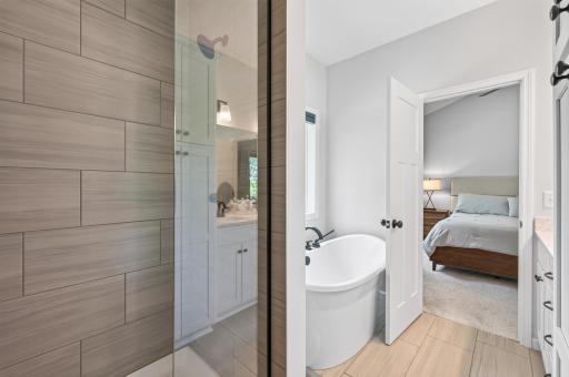 Custom Shower and Soaking Tub are Perfect for Relaxing