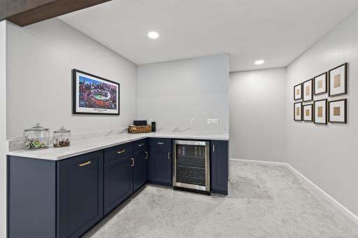 Kitchenette in Lower Level Adds the Magic Touch to this Space