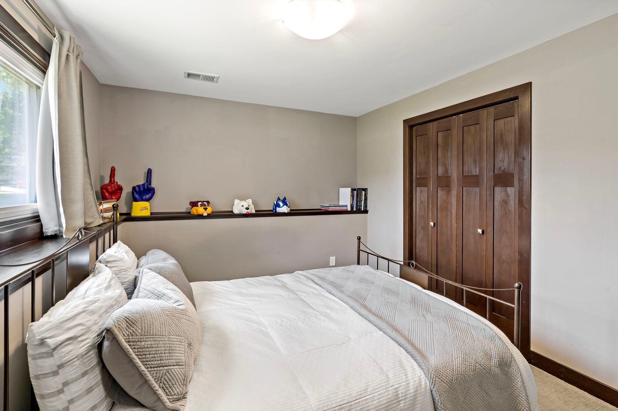 The second bedroom in the lower level