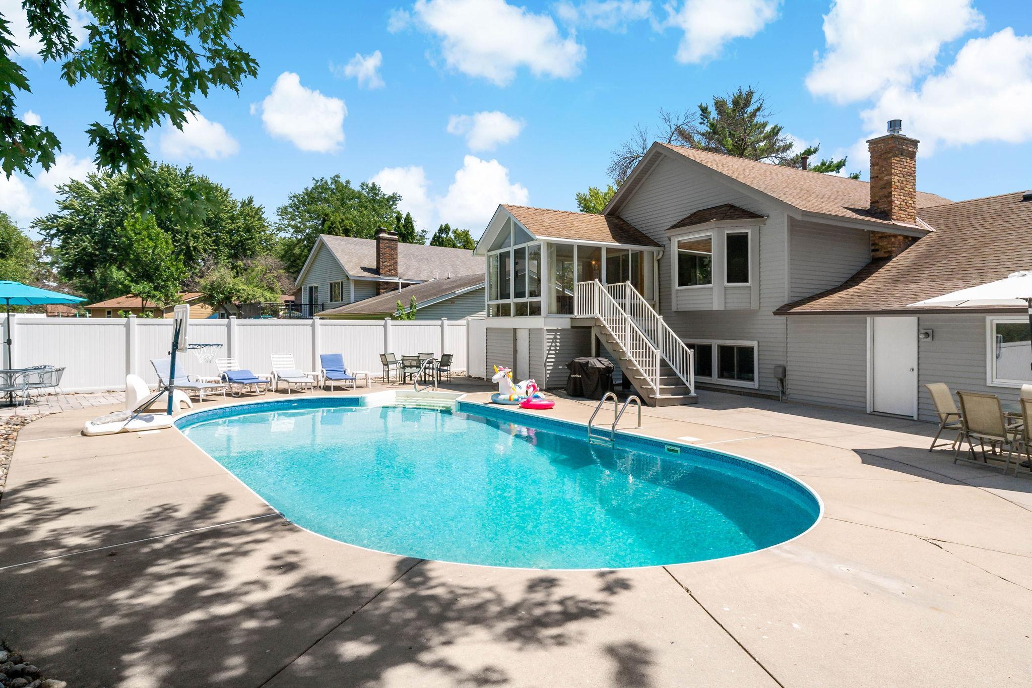 If you're looking for a resort-style backyard to enjoy this summer and fall, look no further than this property!