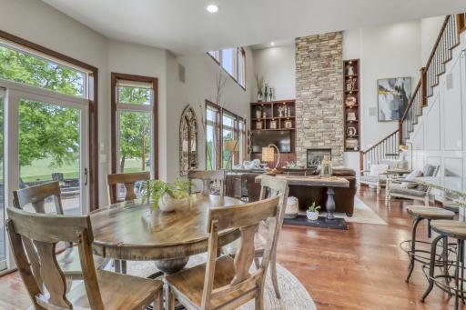 Breakfast nook view into great room