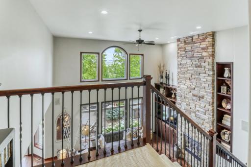 Upstairs view to great room