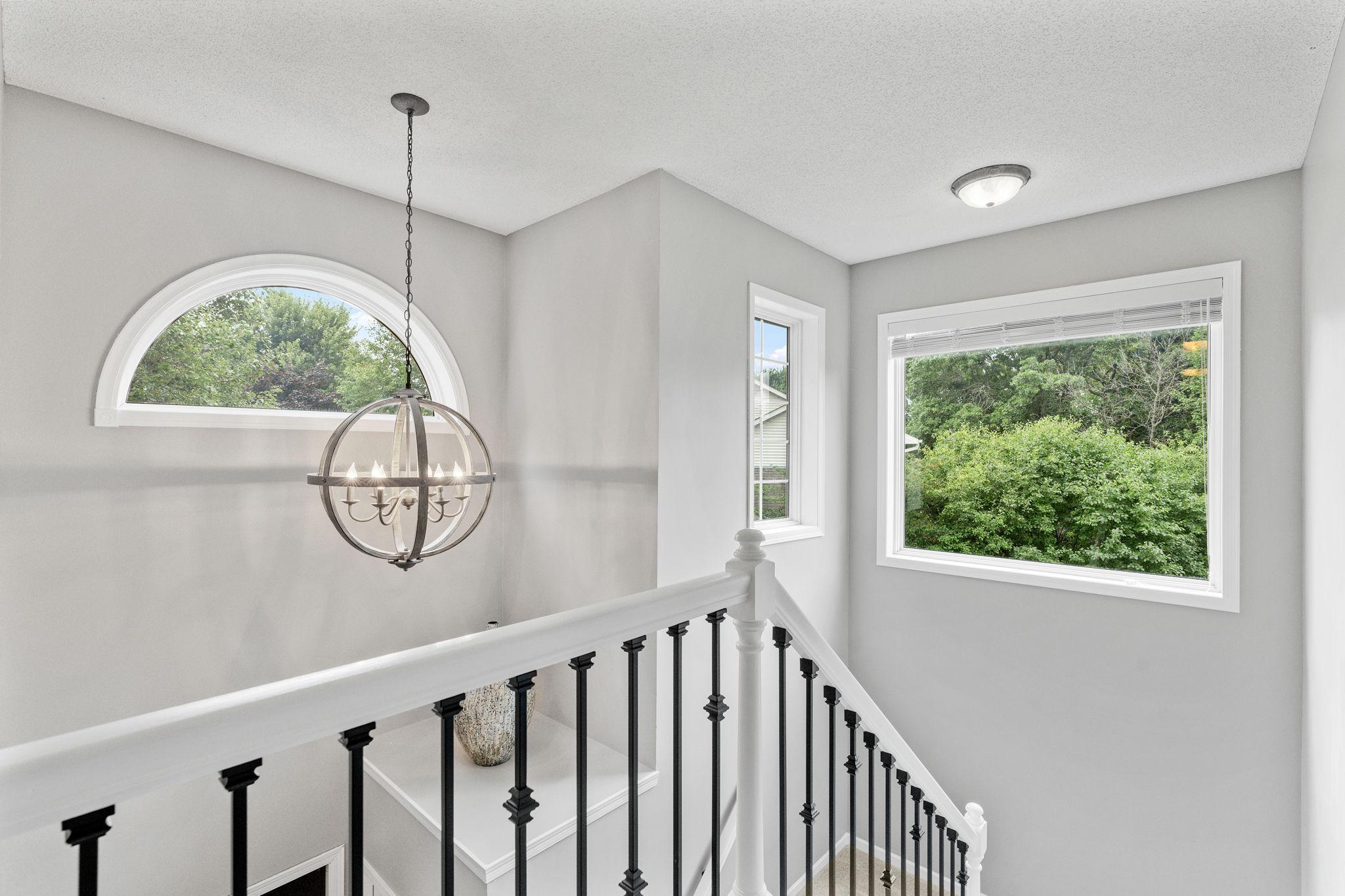 All new stair railings