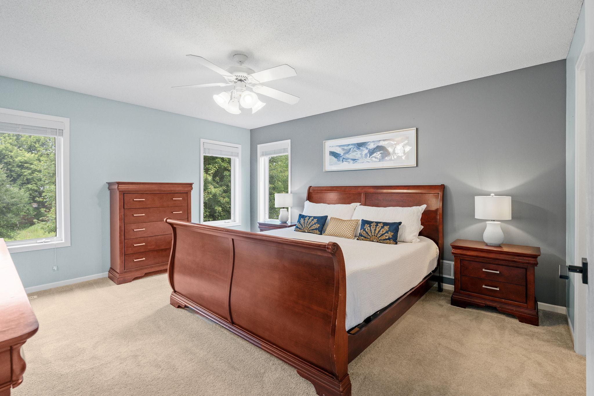 Upper level primary bedroom/bedroom 1