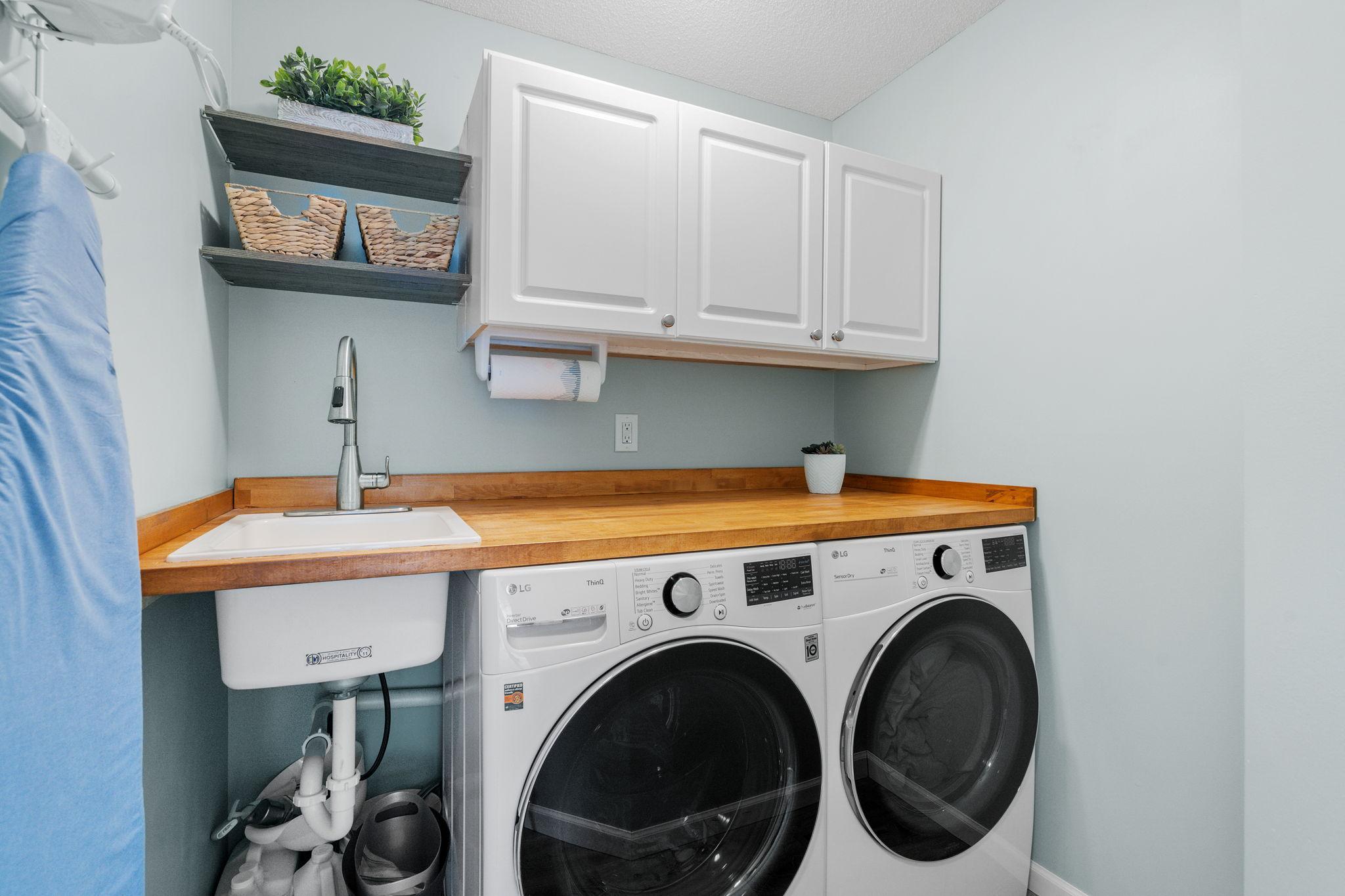 Newly renovated - Upper level laundry room