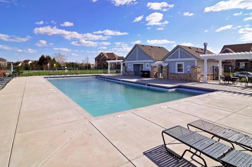 One of 2 pools.