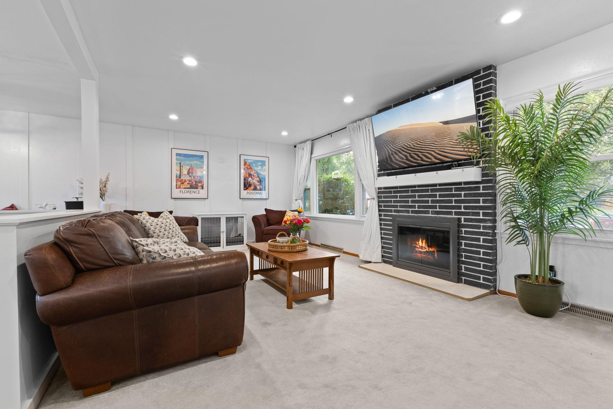 Wood Burning Fireplace