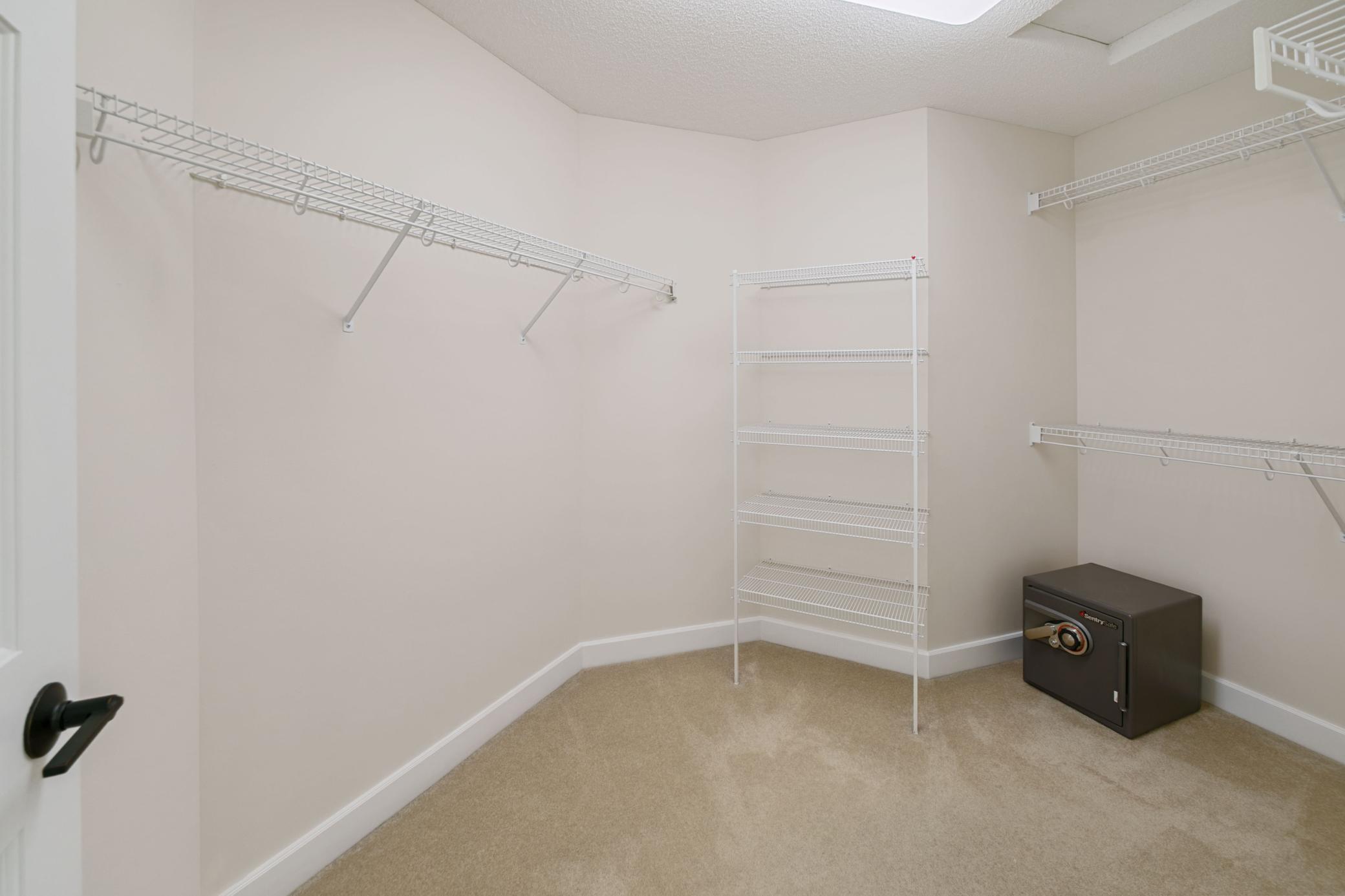 Primary closet