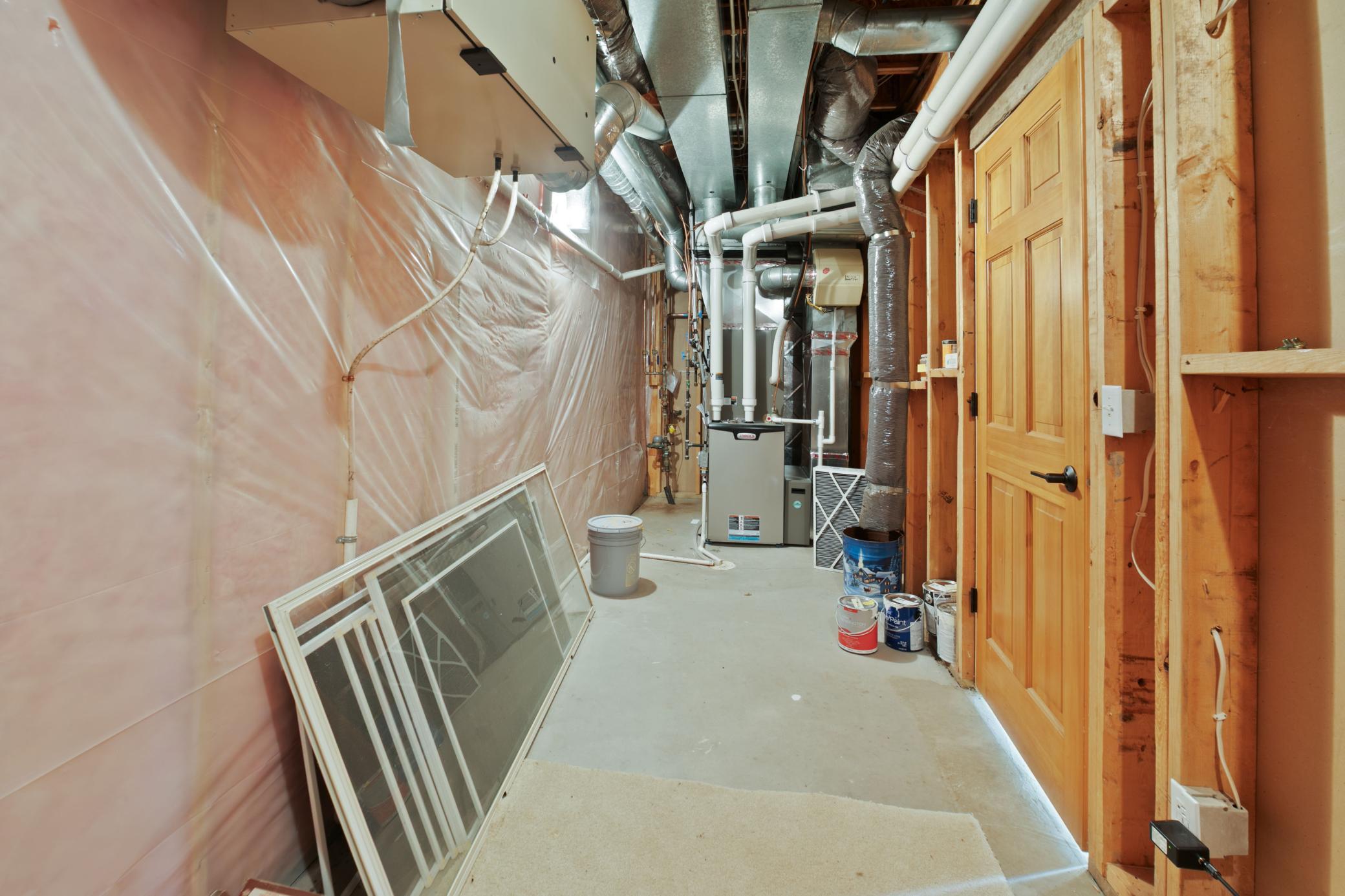 Basement mechanical room