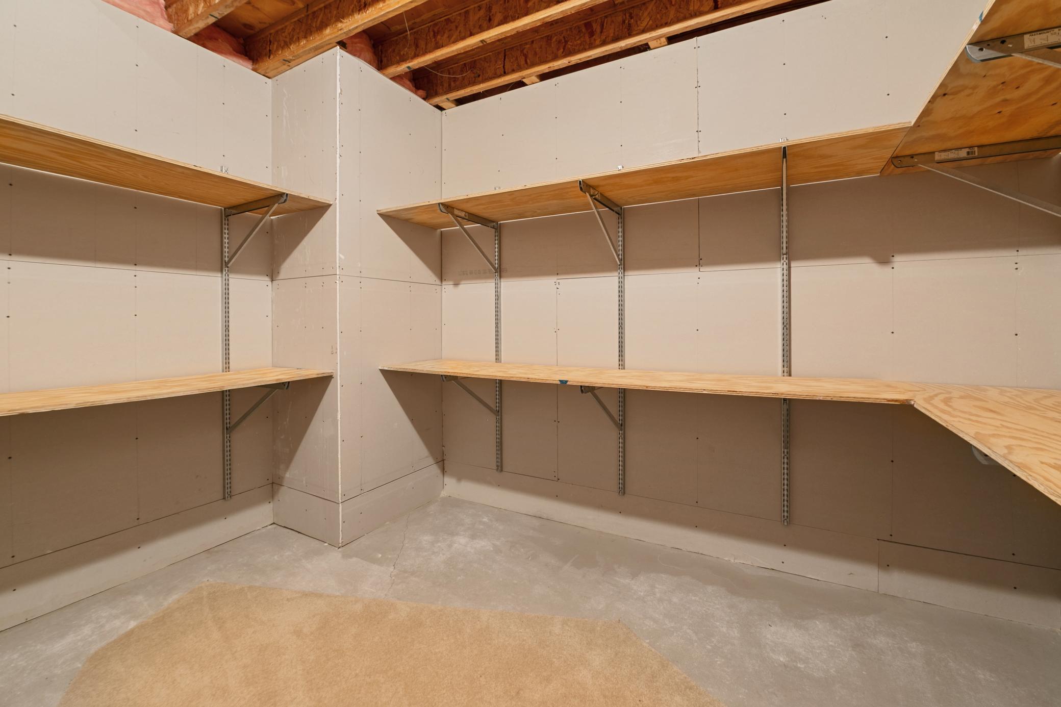 Basement storage