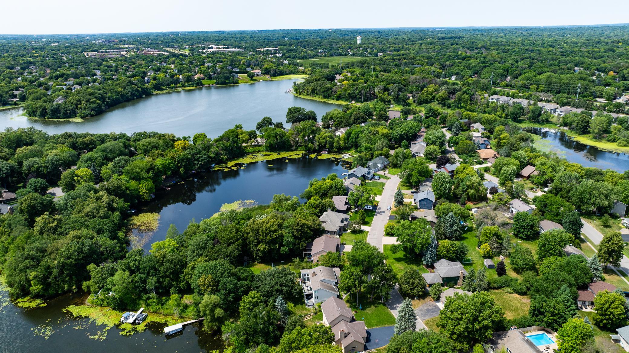 Arial view of Mitchell Lake