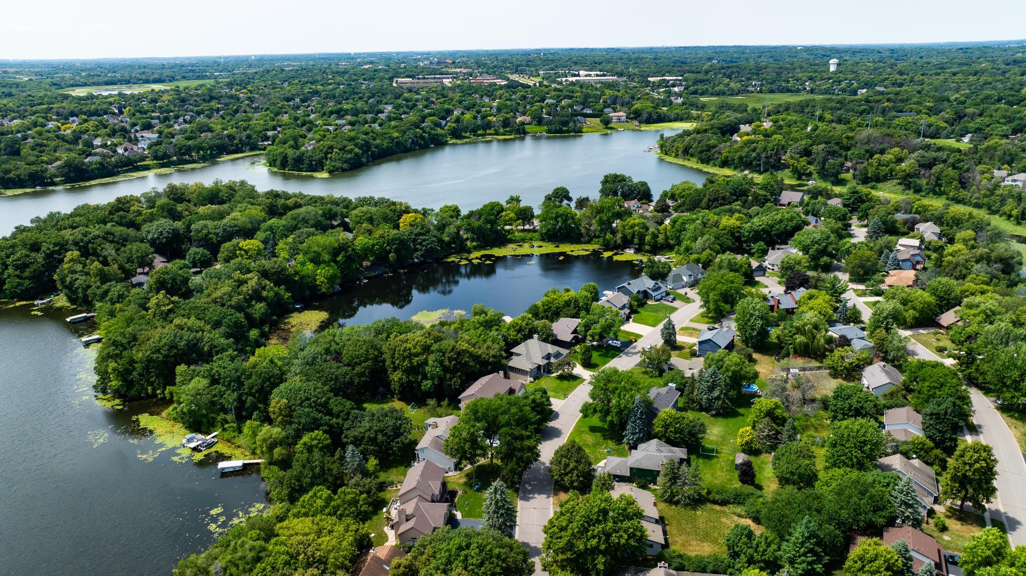 Aerial view of Mitchell Lake