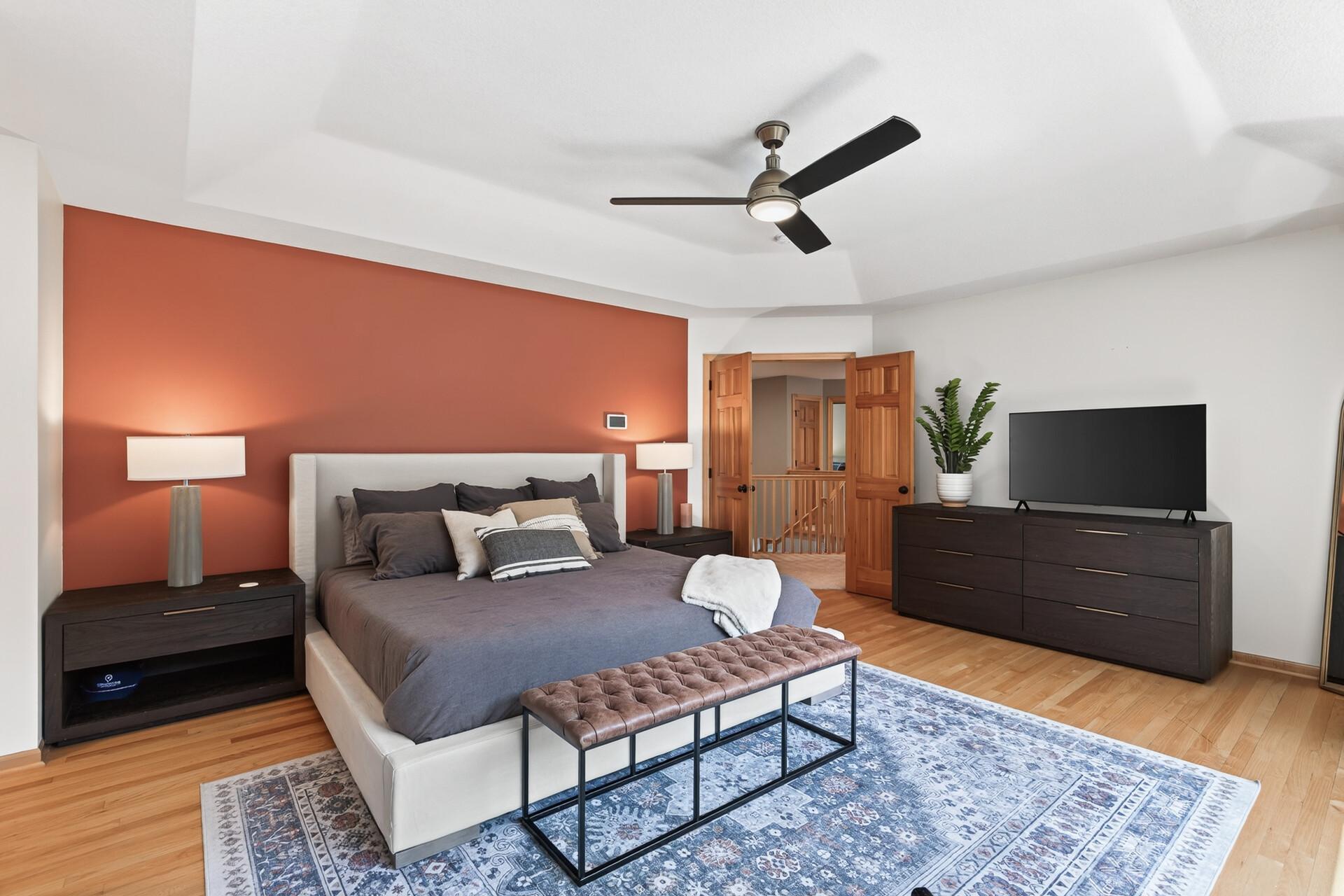 Privacy, space, and pure luxury; this primary suite features an expansive walk-in closet and a breathtaking Ispiri-designed bathroom with dual sinks and a three-quarter bath that makes every morning feel like a five-star experience.