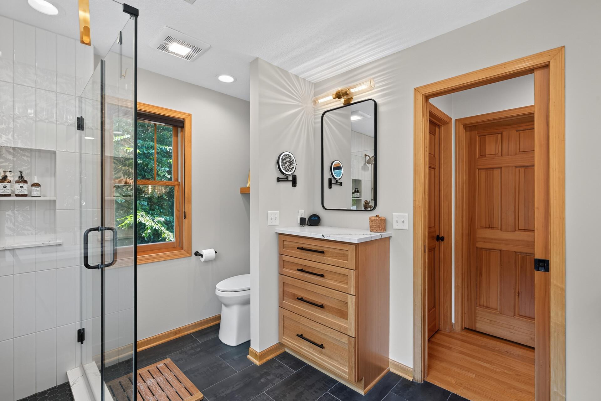 Built-in vanity beauty station is the finishing touch that every primary suite dreams of.
