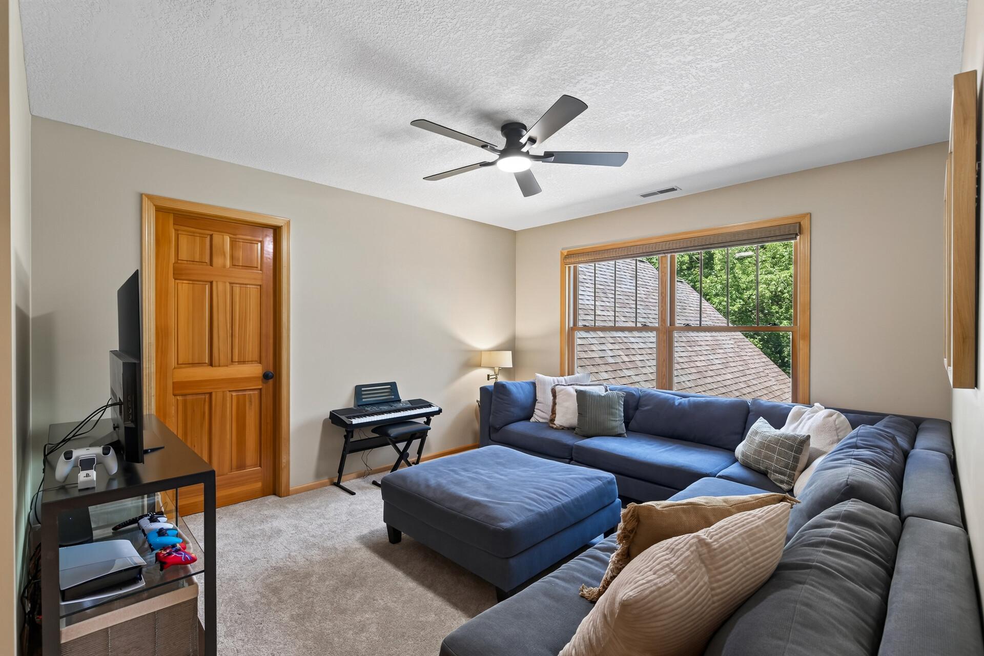 The fourth upper-level bedroom is currently rocking as a gaming bonus room, but the possibilities are endless. Home office, playroom, creative studio, guest room; this flexible space is yours to define.