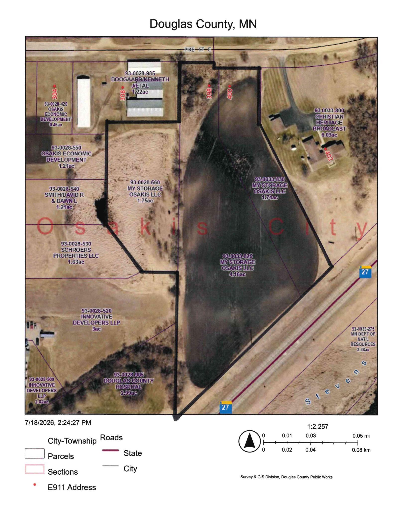 7.65 Acres Osakis Hwy 27 & Pike St