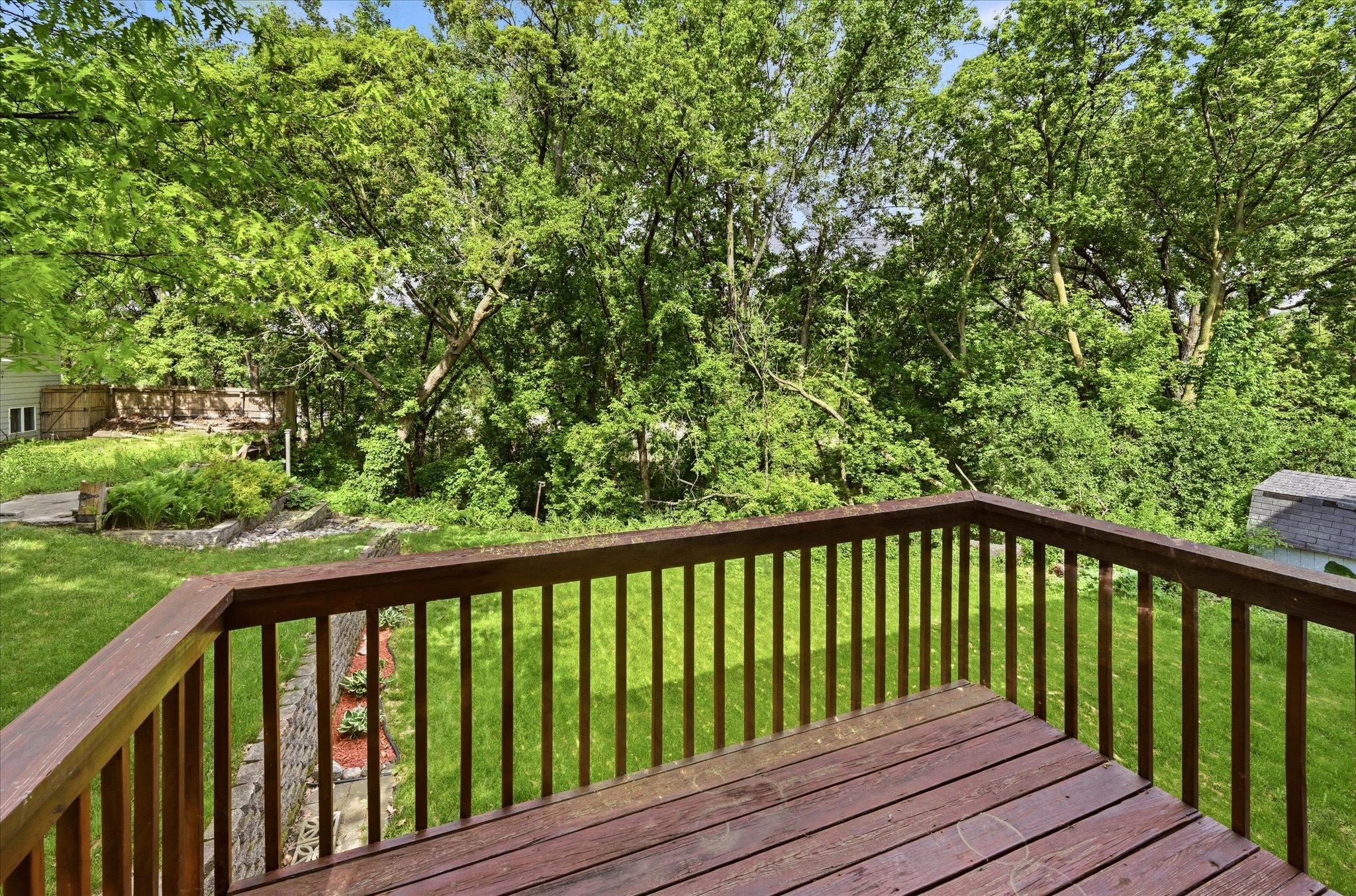 View from deck