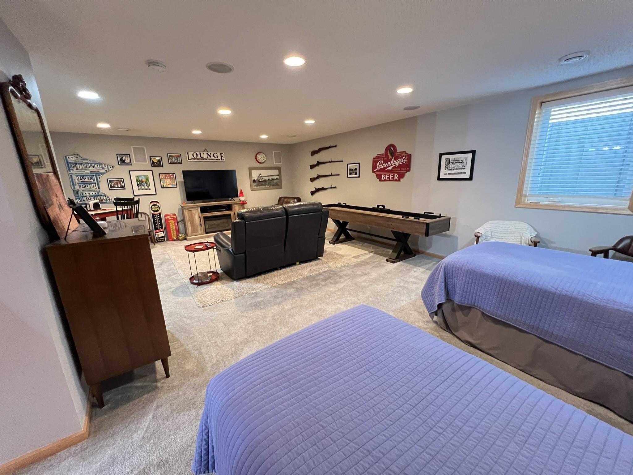 Lower level family room.