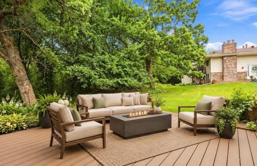 Photo digitally enhanced. Giving ideas for the oversized deck.