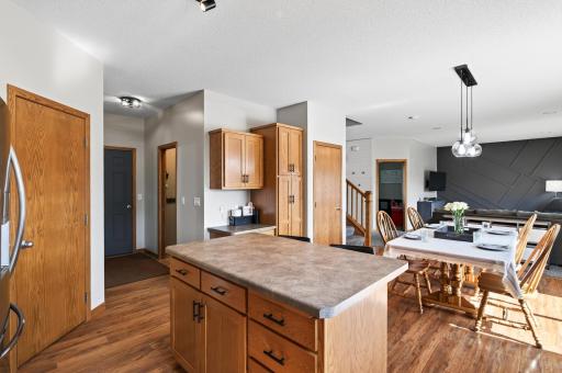 Lots of storage, including a designated walk-in corner pantry.