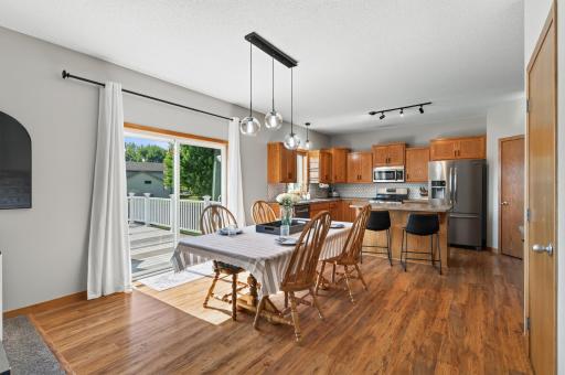 Convenient patio door to your 16x12ft maintenance free deck.