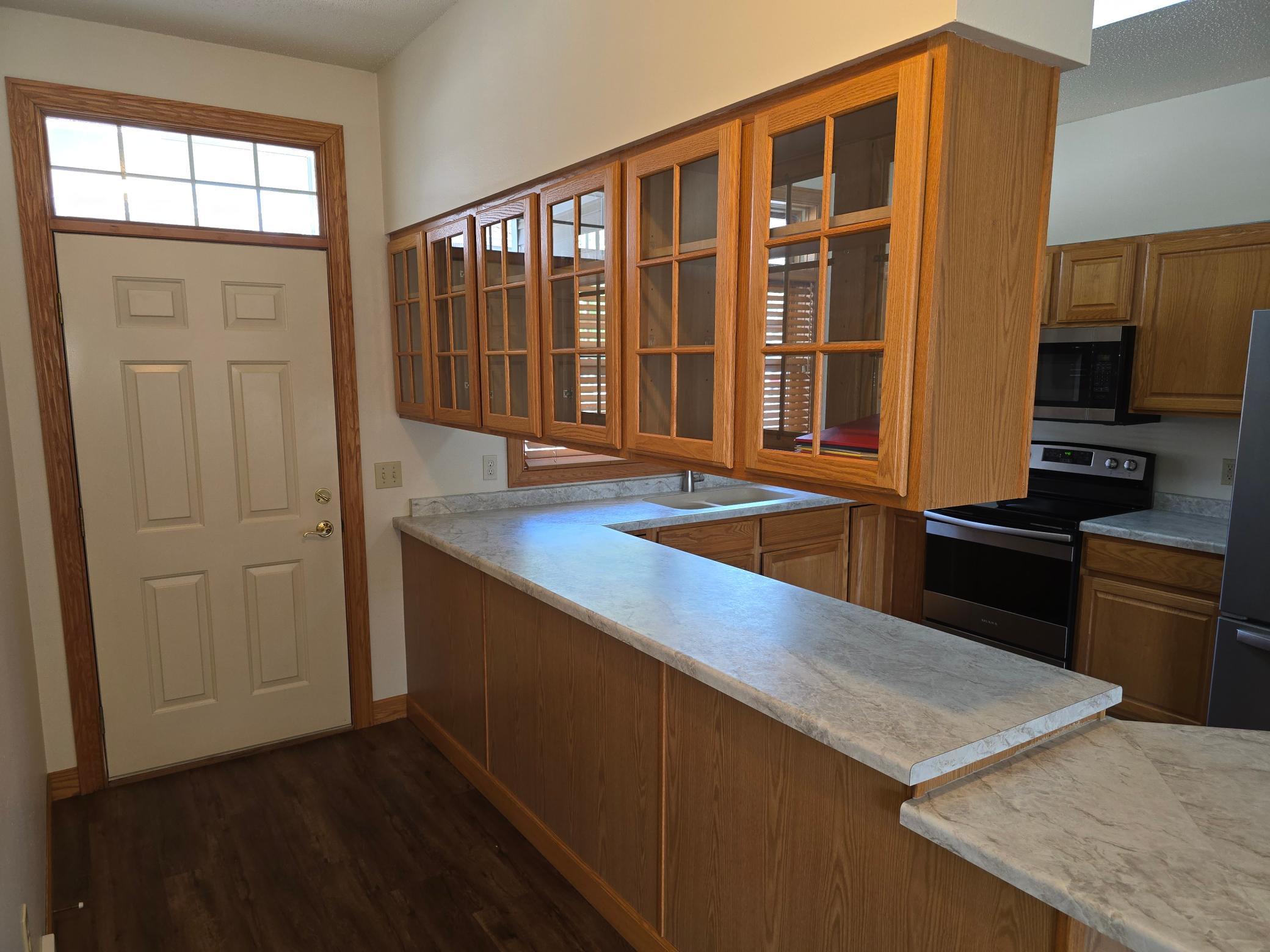 Entry and kitchen