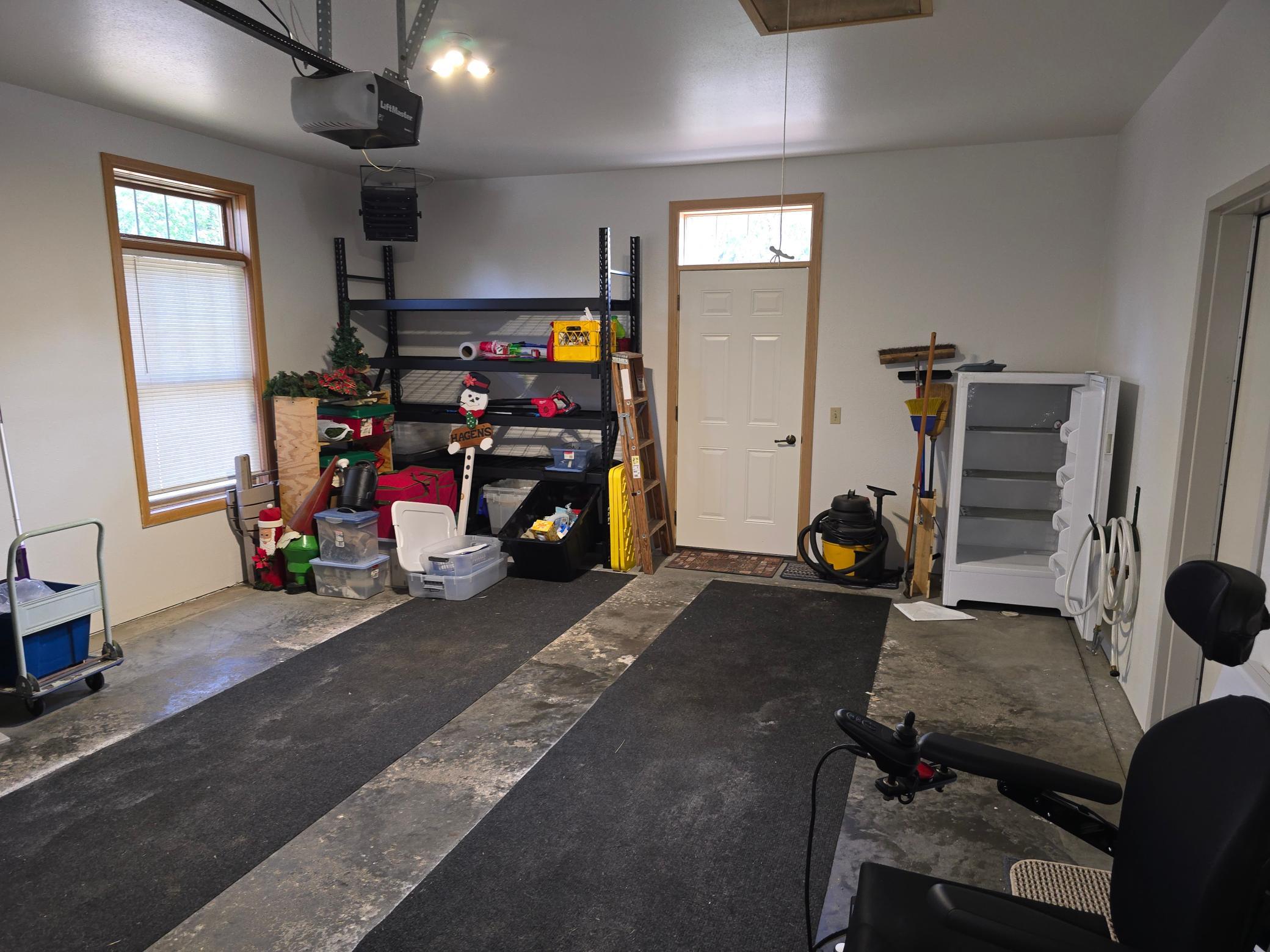 Finished garage