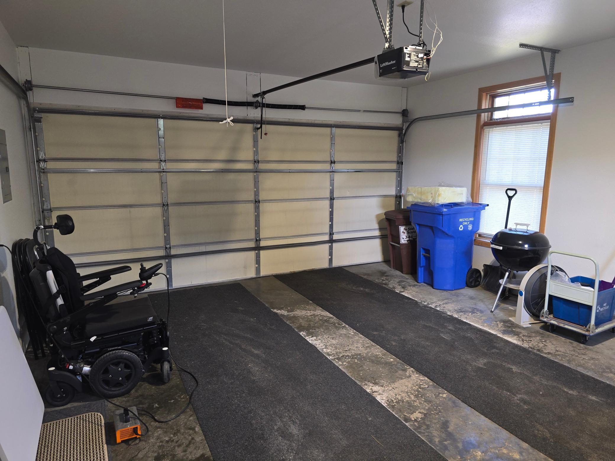 Finished garage