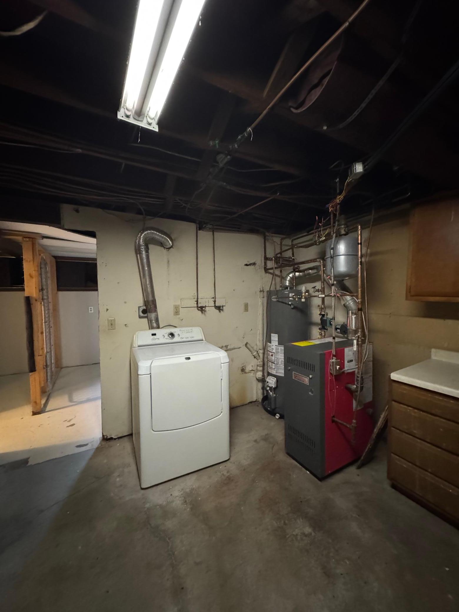 Both washer and dryer are installed now. Unit 1 has access only.