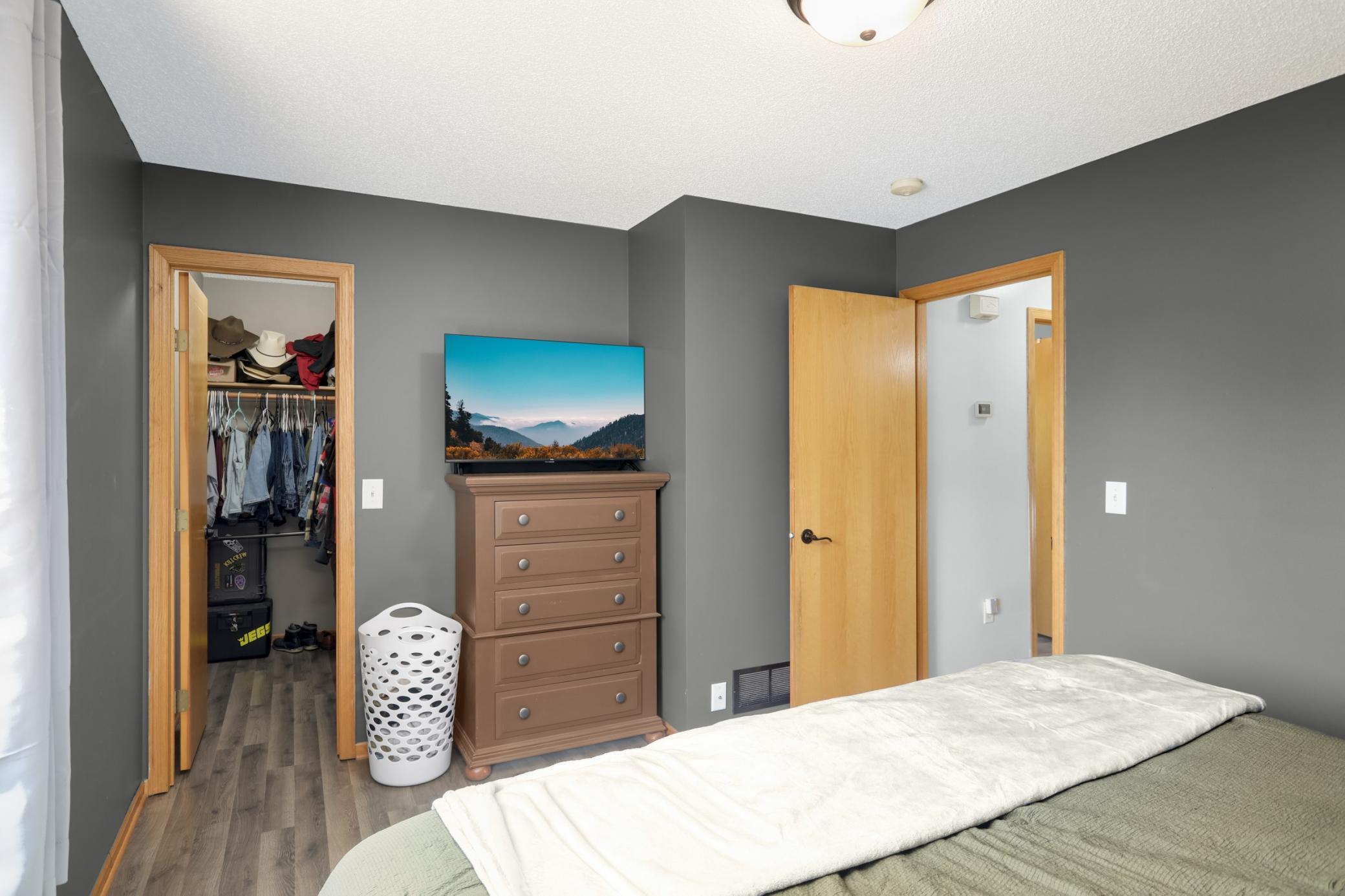 Walk in closet for the main bedroom